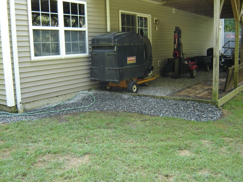 Woodshed Gravel Floor: Landscape Fabric?