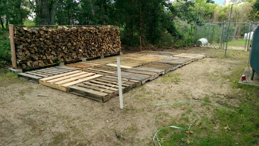 [Hearth.com] Carport woodshed.
