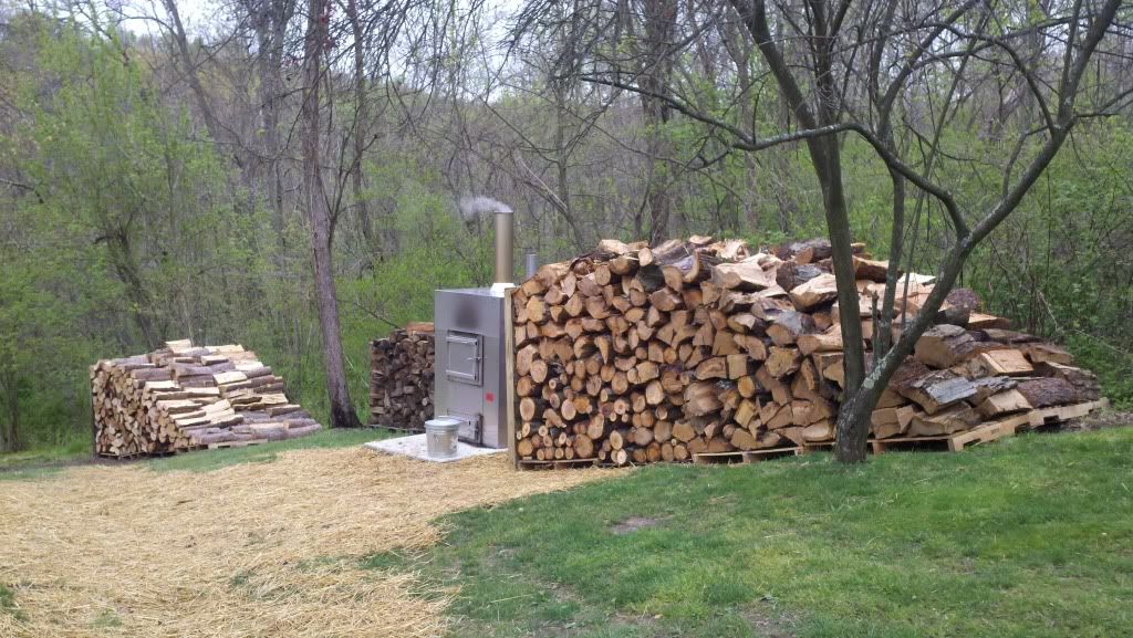 [Hearth.com] got my wood stack started