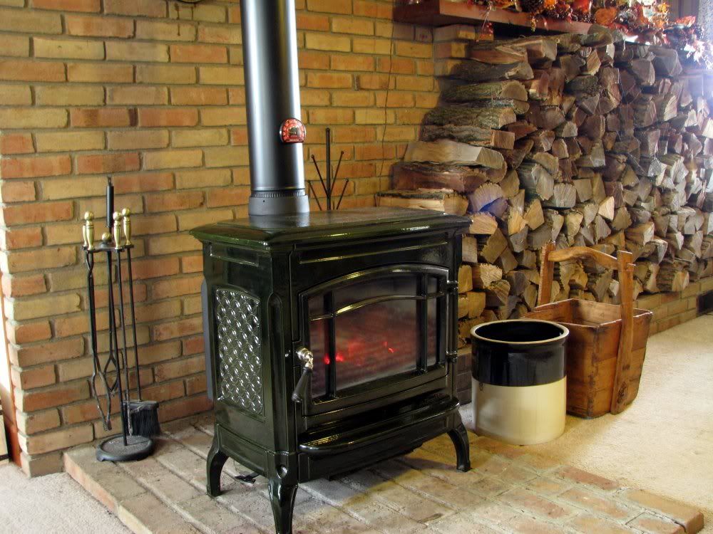 Old stove into basement