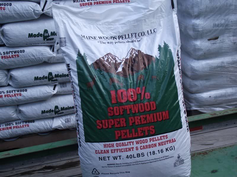 Maine Wood Pellets...2 Bags Different Looks..??