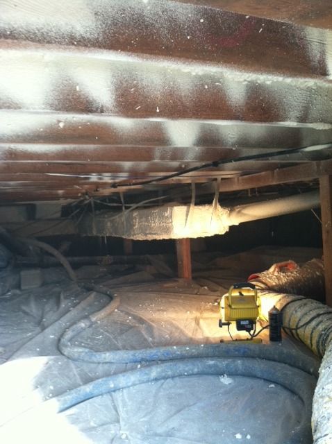 [Hearth.com] Spray foam insulation is going in today!