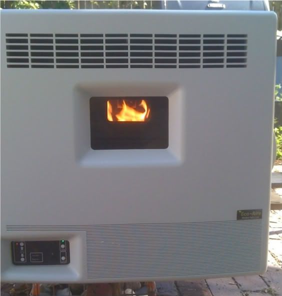 [Hearth.com] Pleasantly surprised by Window Pellet Stove/Heater Operating PICS