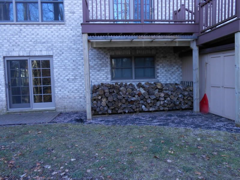 [Hearth.com] The "roof" I made under my deck and some scrounge