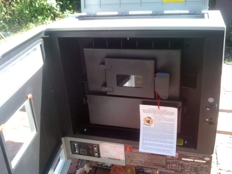 [Hearth.com] Pleasantly surprised by Window Pellet Stove/Heater Operating PICS