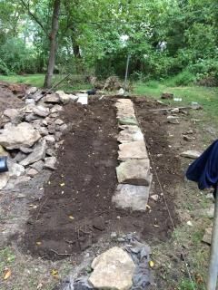 Rustic woodshed build