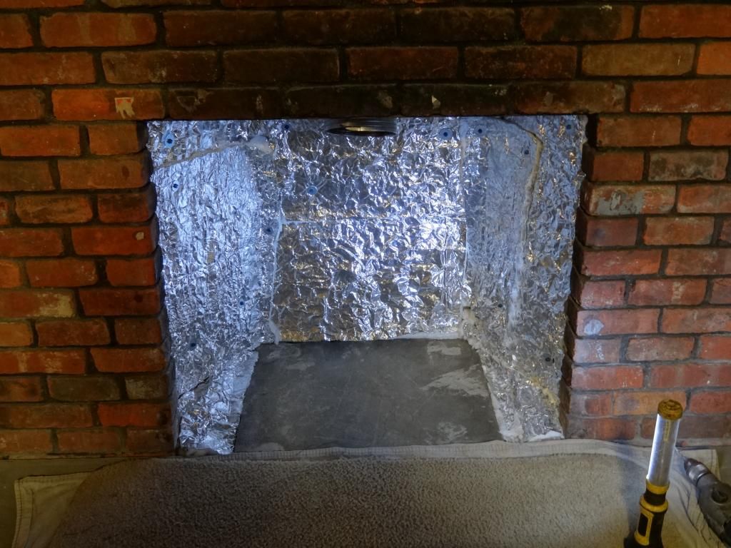 [Hearth.com] Hello all, halfway done with PE insert install w/ pics & Question: Insulating fireplace?