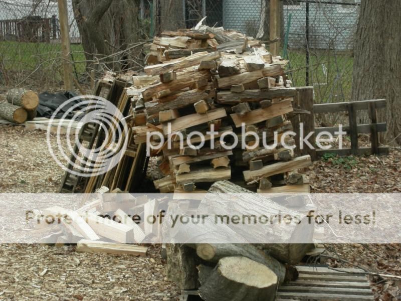 The Unmistakable Sound Of Your Fire Wood Stack Falling Over....