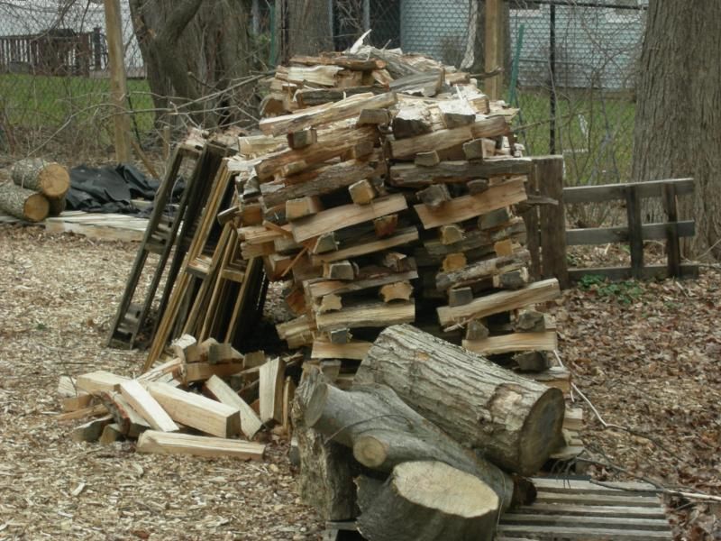 The Unmistakable Sound Of Your Fire Wood Stack Falling Over....