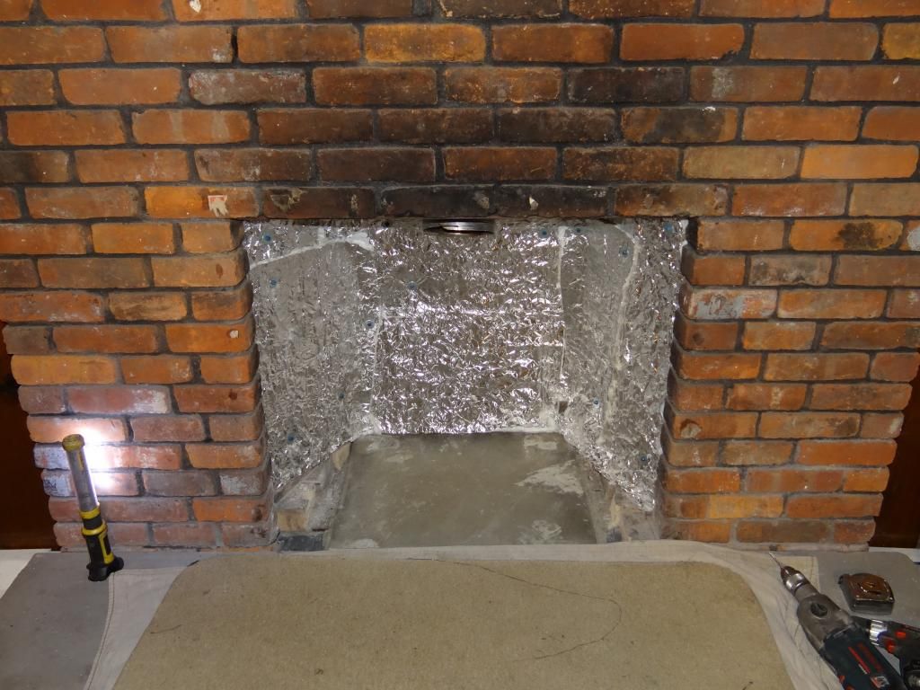 [Hearth.com] Hello all, halfway done with PE insert install w/ pics & Question: Insulating fireplace?