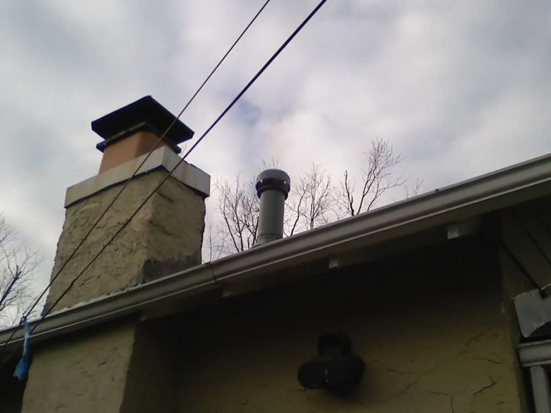 so the roofers painted my stainless steel class A chimney