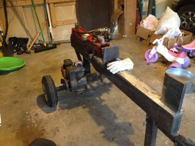 gas powered log splitter help needed