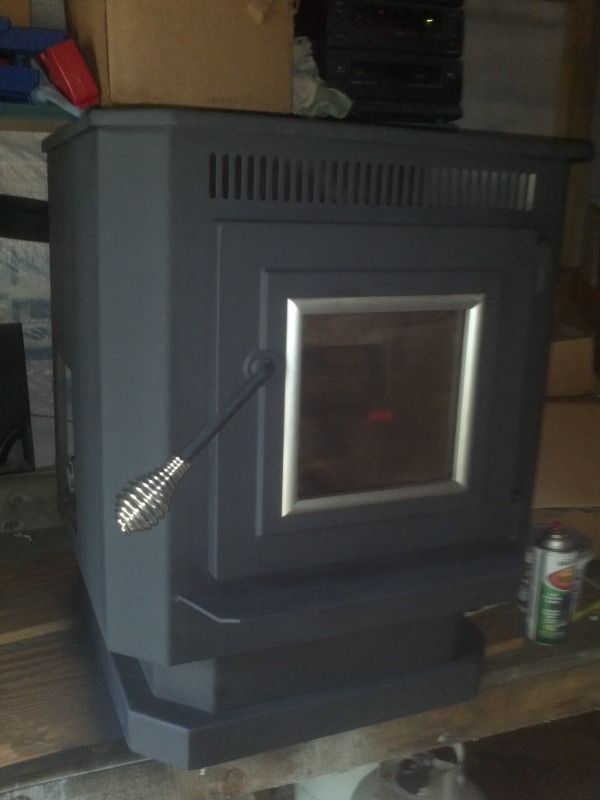 Who is painting their pellet stove this summer to make it look good for the fall?