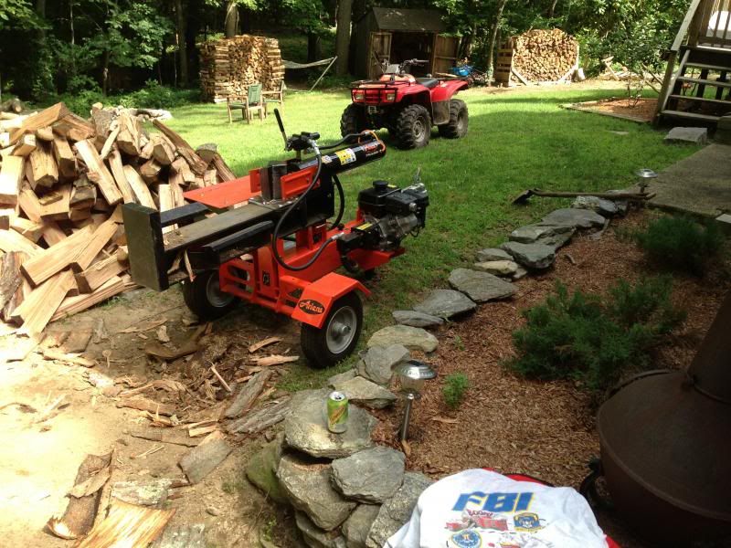 Slowly getting this oak split and stacked