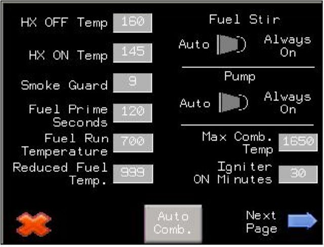 [Hearth.com] Boiler control display photos