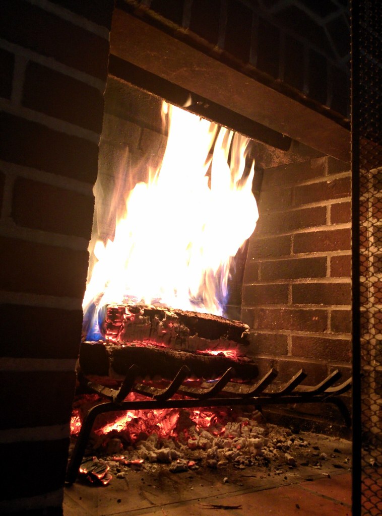 Cracked brick in old 1930's brick fireplace :(