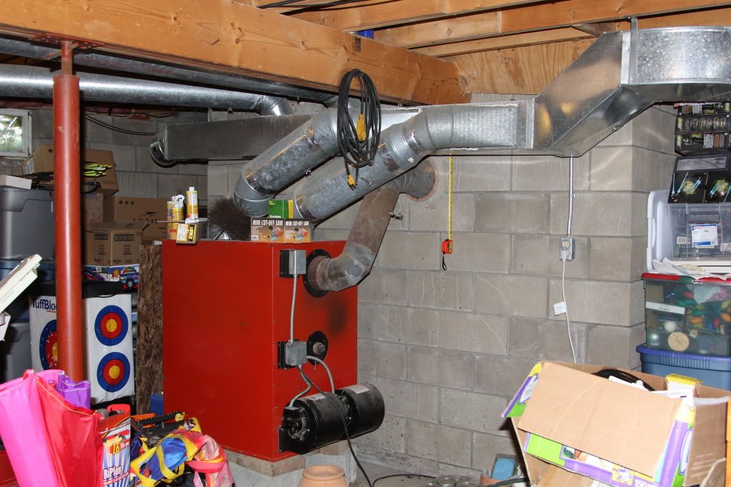 Old stove into basement