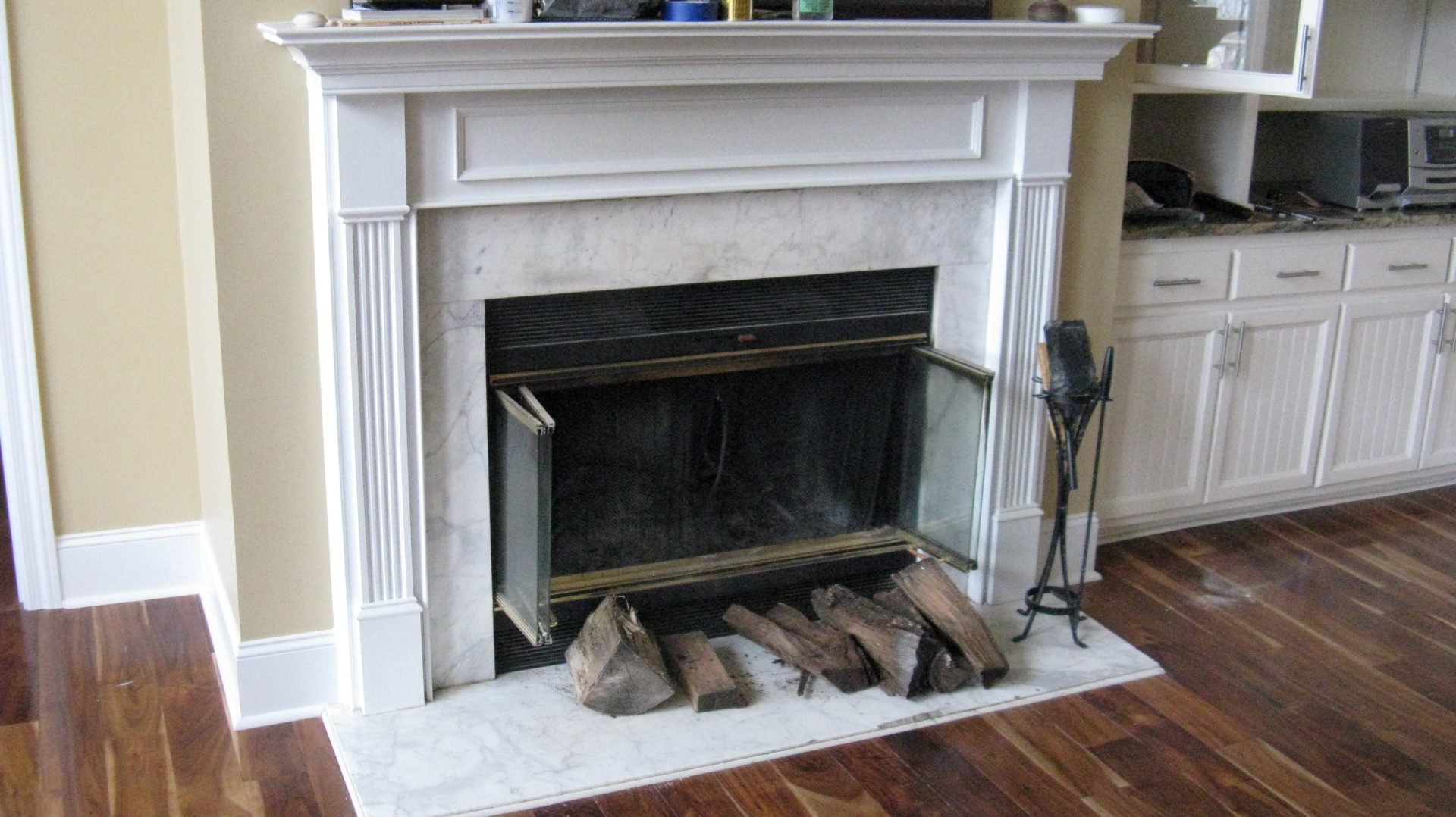 [Hearth.com] Large masonry fireplace to alcove conversion