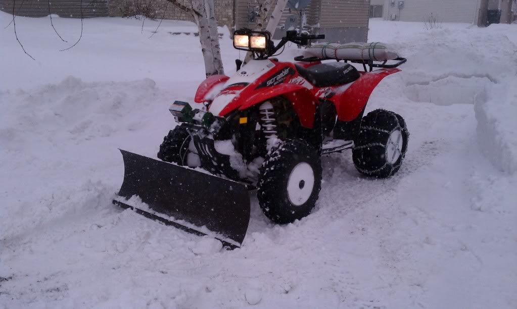 [Hearth.com] 4 wheeler for wood hauler/plowing