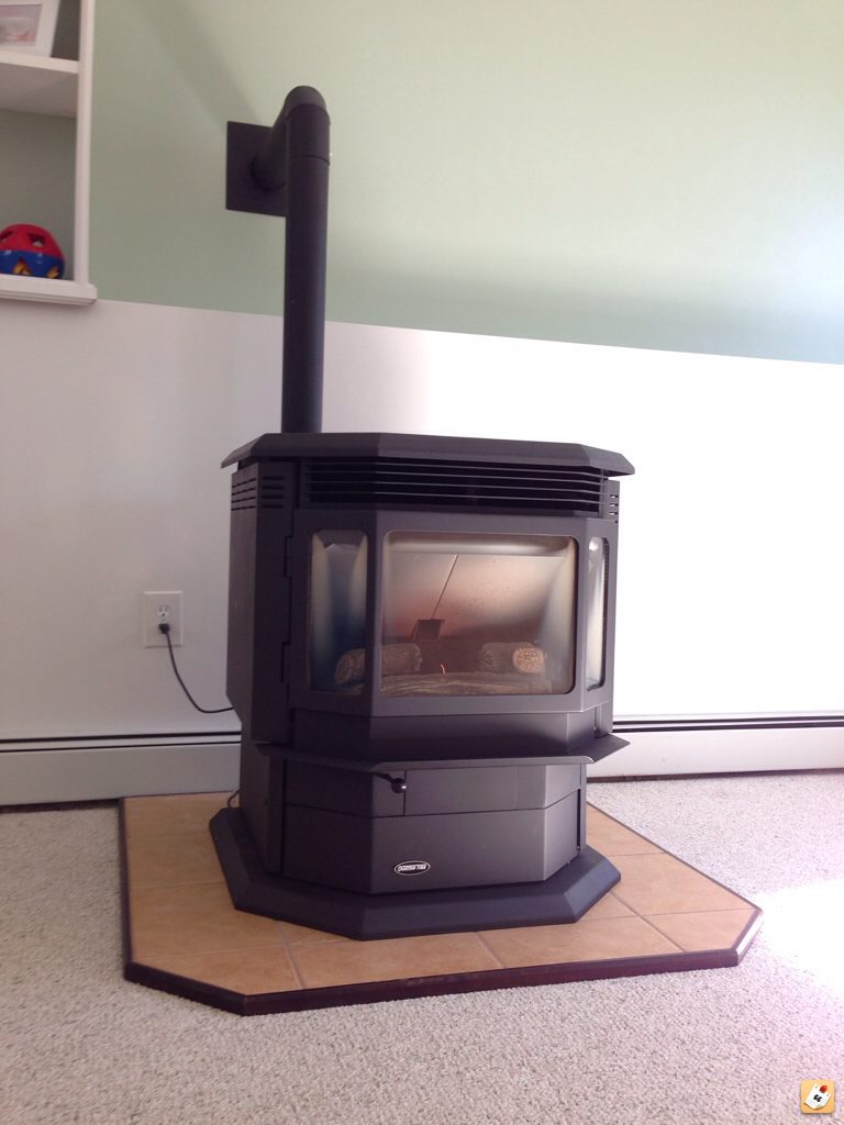 [Hearth.com] Just got my pellet stove installed!