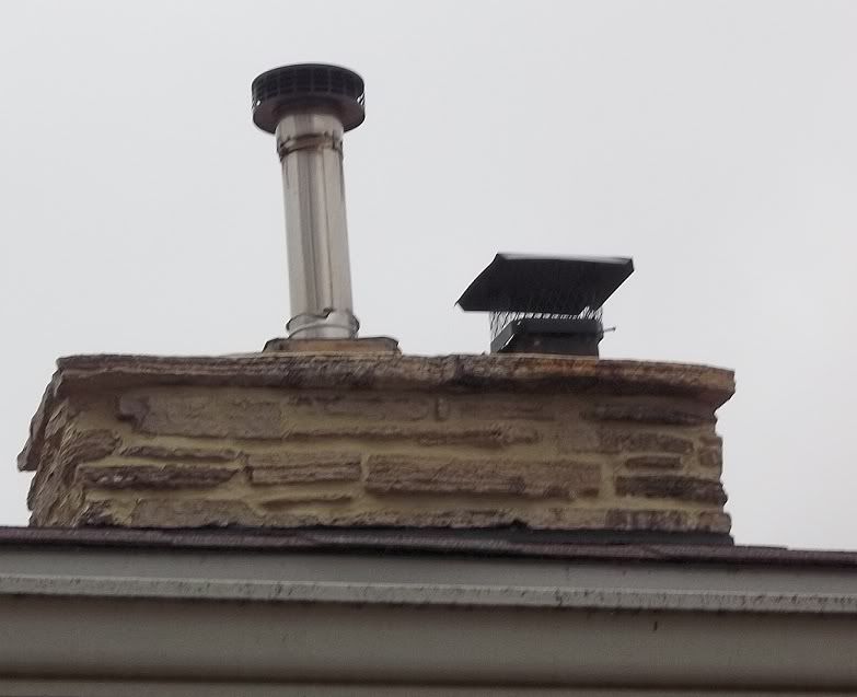Hmmmm... outside chimney connection question