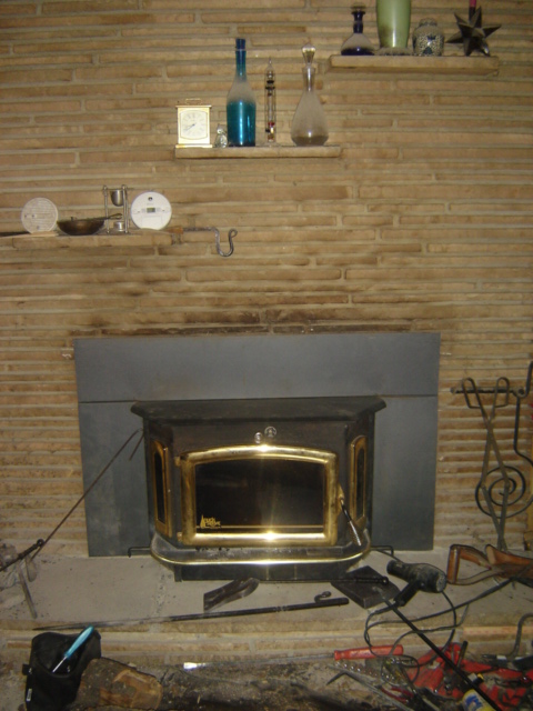 [Hearth.com] Finally installing a liner on my Buck insert. More progress. Fire again WOOHOO!!  New pics