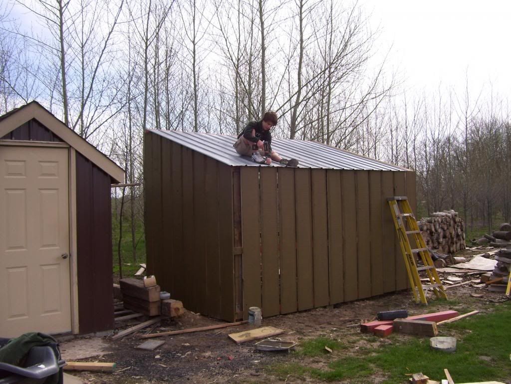 [Hearth.com] Woodshed is almost done.