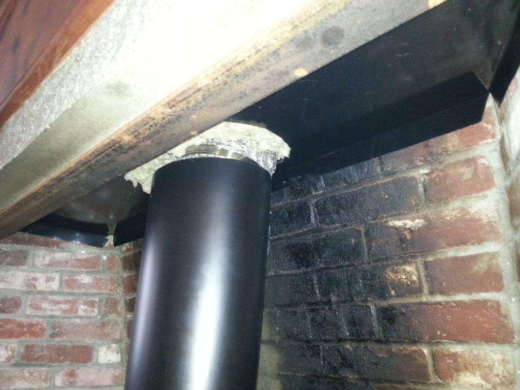 Install of a Jotul Rangeley F 50 TL and chimney liner