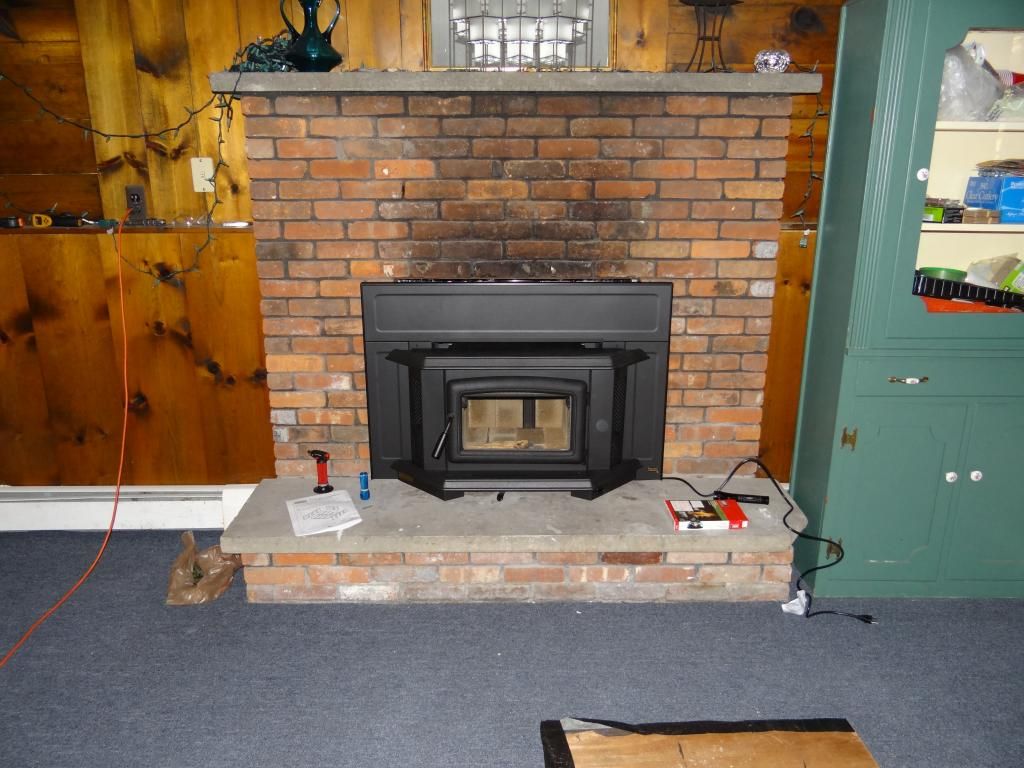 [Hearth.com] Hello all, halfway done with PE insert install w/ pics & Question: Insulating fireplace?