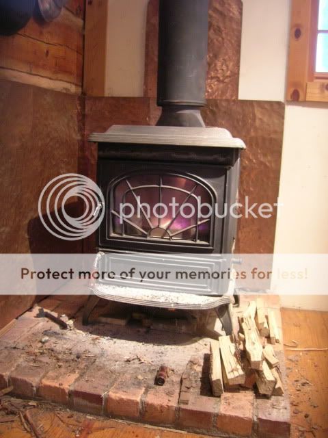 Black Heat Shield for Wood Stoves