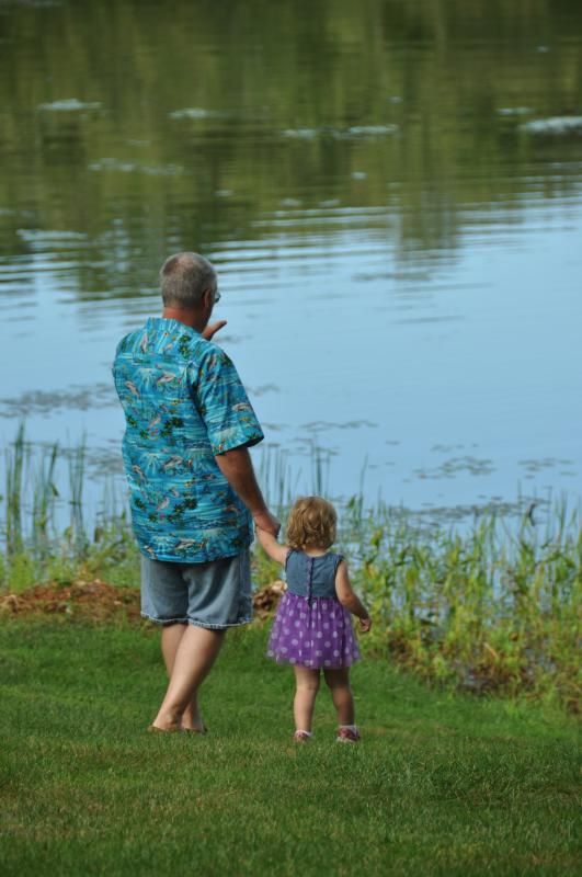 Took my grand daughter to the lake today.