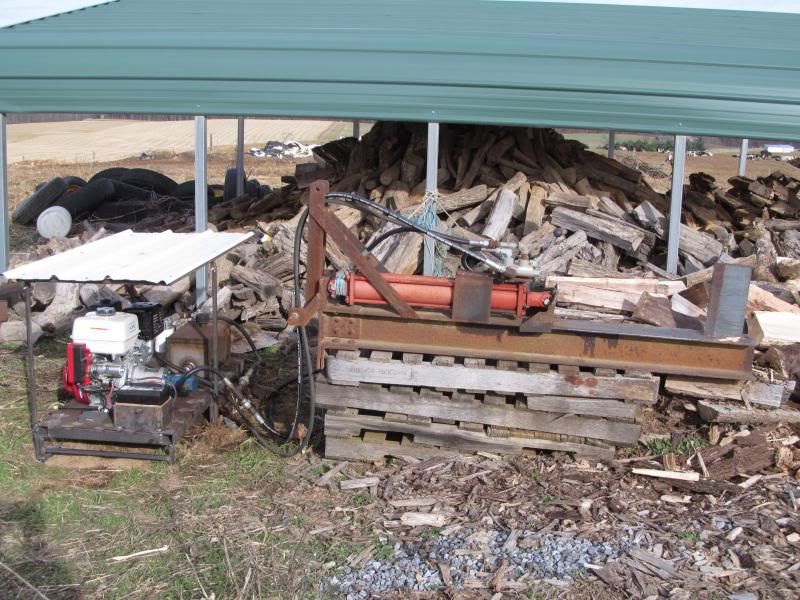 [Hearth.com] Helping my dad with wood splitter