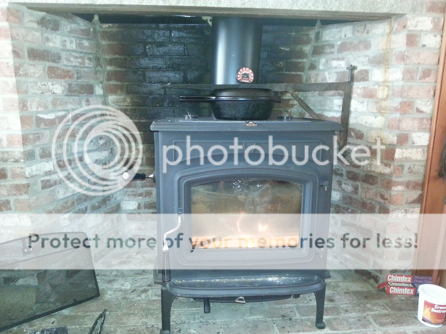 Install of a Jotul Rangeley F 50 TL and chimney liner