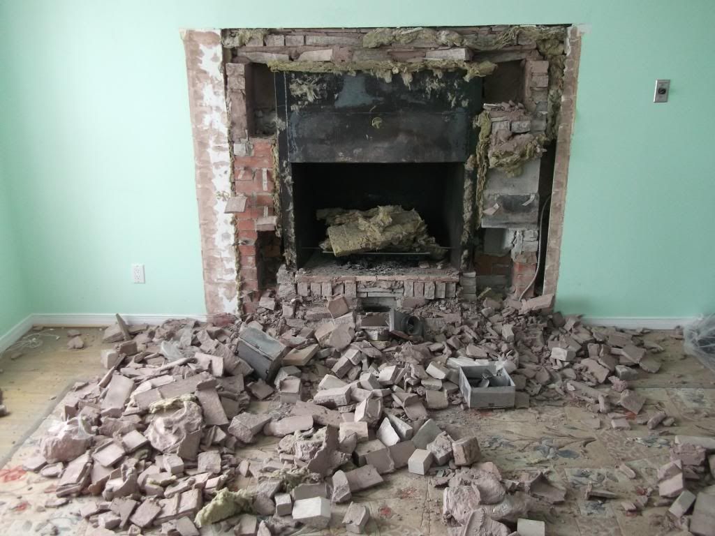 [Hearth.com] Need help - Large cast iron box - behind veneer brick - **pics**