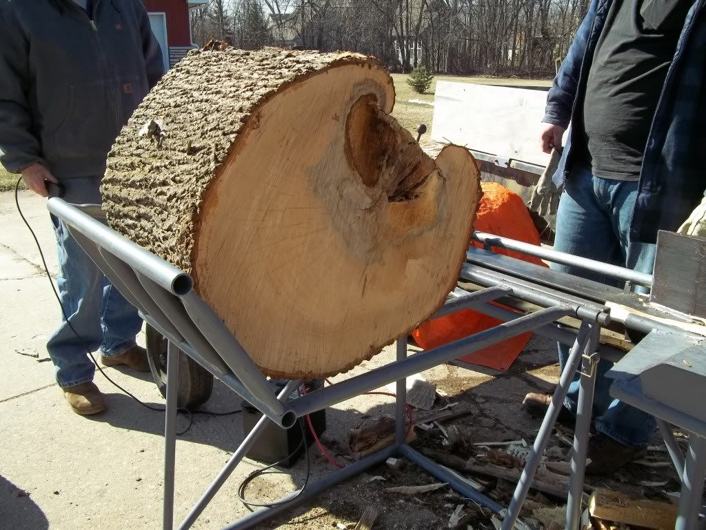 Poormans log cradle -