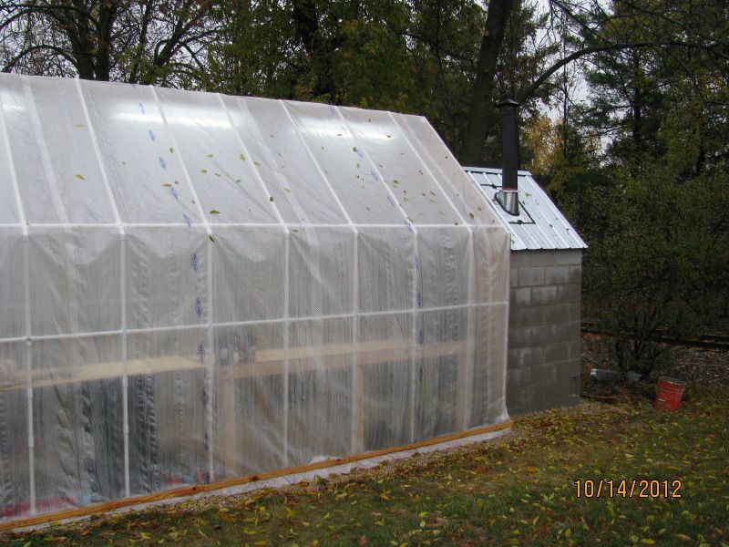 New Barrel Stove in New Greenhouse and Free Wood Scrounge