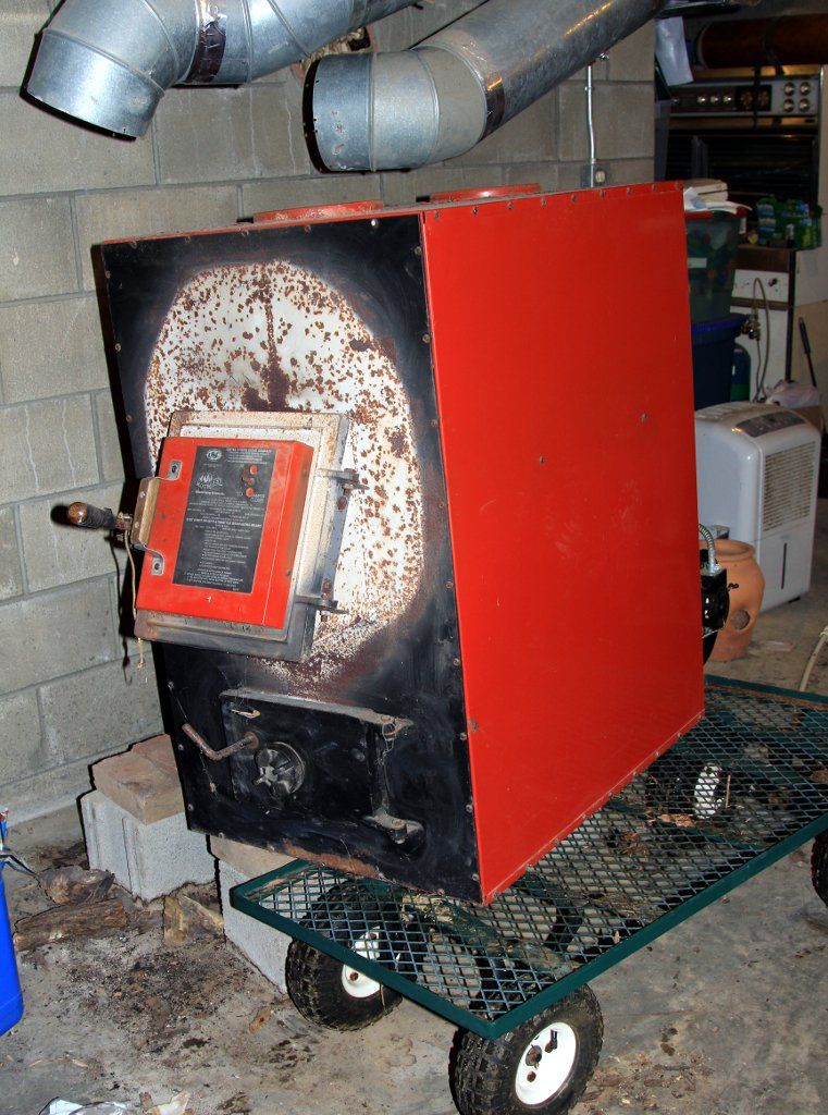 Old stove into basement