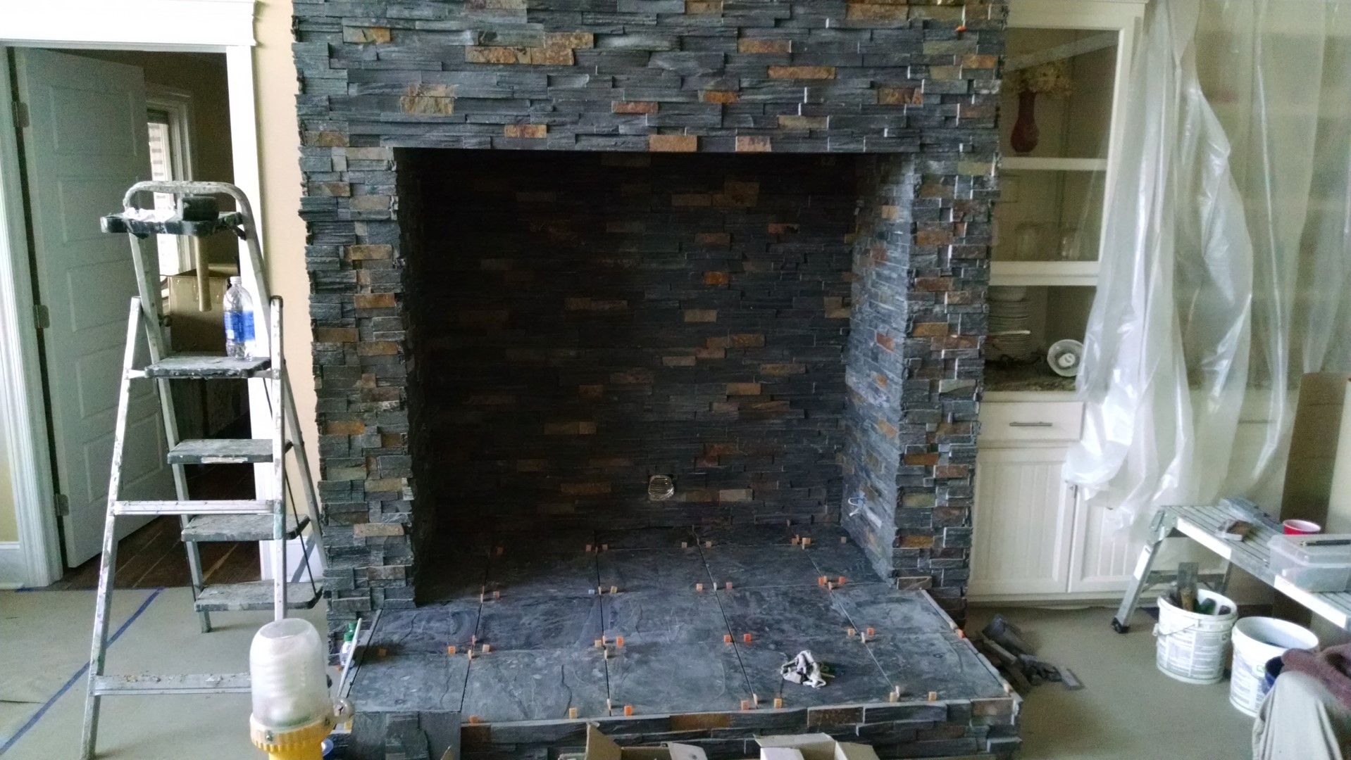 [Hearth.com] Large masonry fireplace to alcove conversion