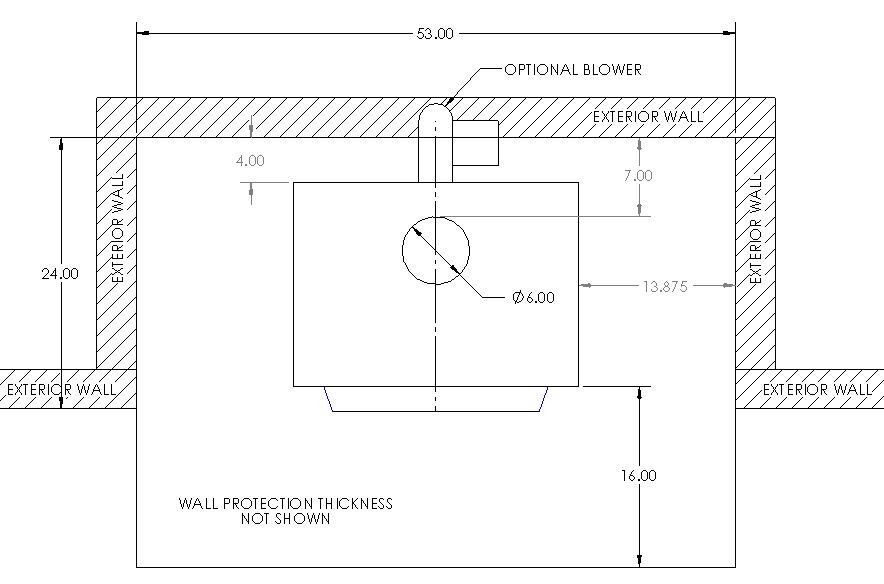 Replacing ZC fireplace with alcove freestanding - Layout, clearances and other issues