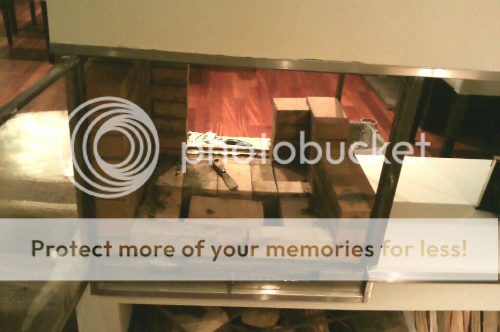[Hearth.com] All glass "designer" fireplace to masonry hybrid conversion