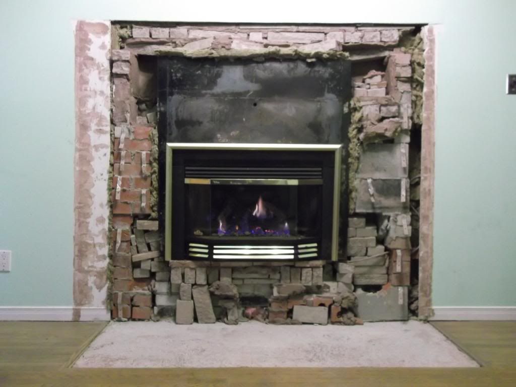 [Hearth.com] Need help - Large cast iron box - behind veneer brick - **pics**