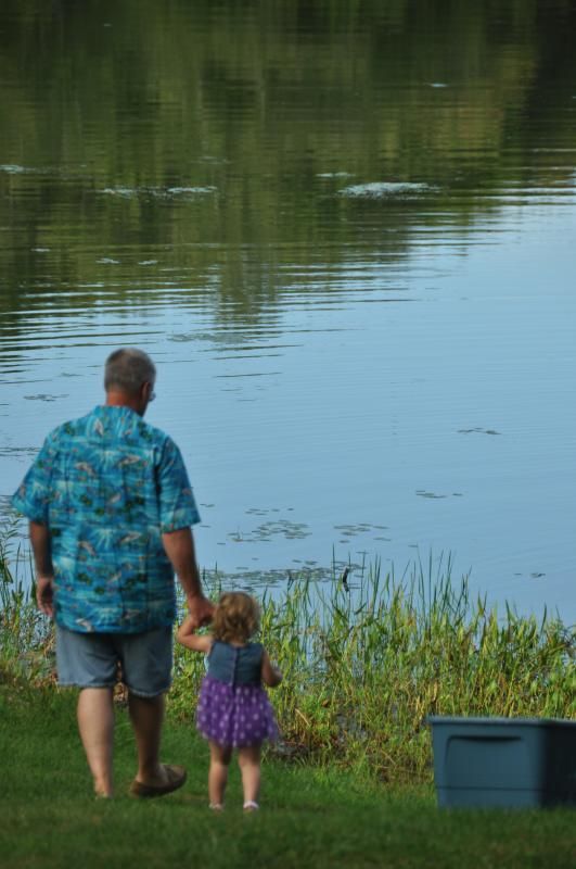 Took my grand daughter to the lake today.