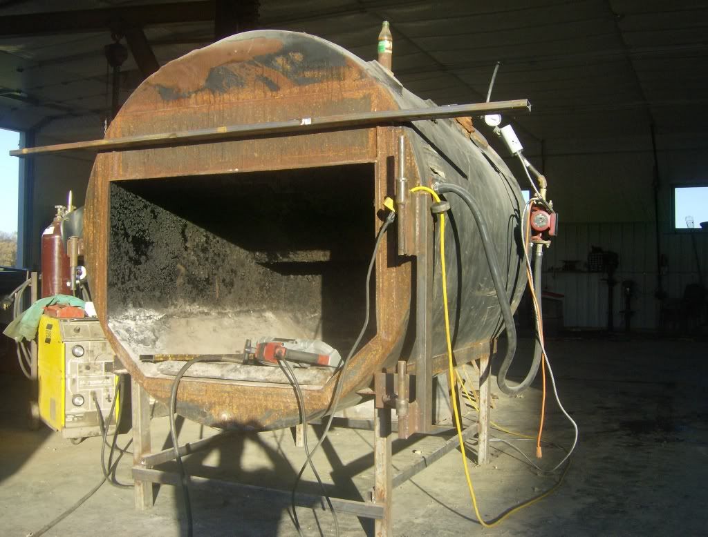 [Hearth.com] What is the longest run from boiler to house you have heard of?also a few pics of my homemade boiler