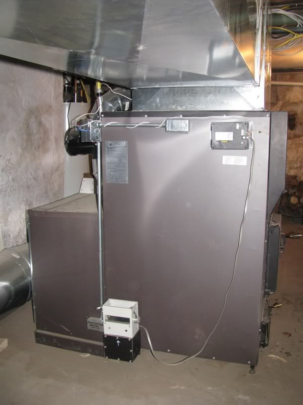 Kuuma Vapor Fire 100 indoor furnace new install done and "Fired up!" with pics