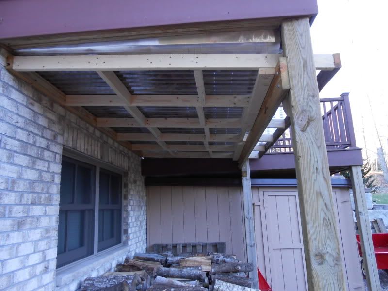 [Hearth.com] The "roof" I made under my deck and some scrounge