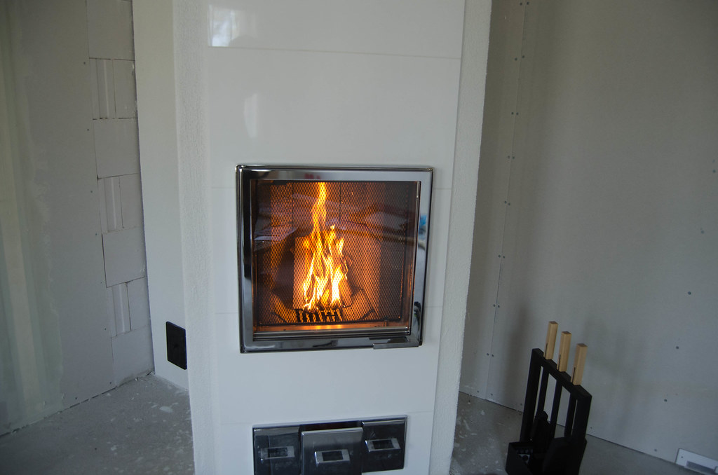 Finnish masonry heater of modern design