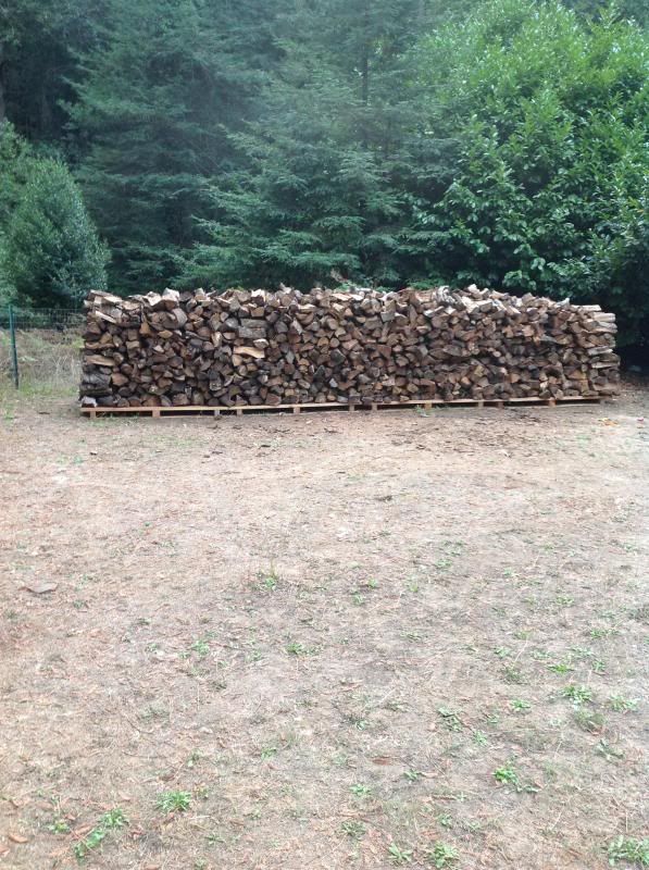 Wood Brought Home and Stacked