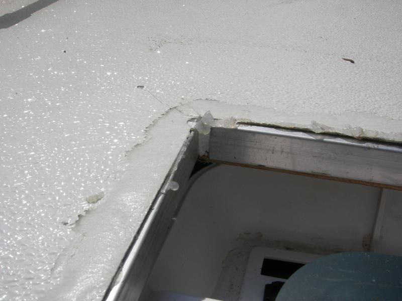 Crack in camper roof