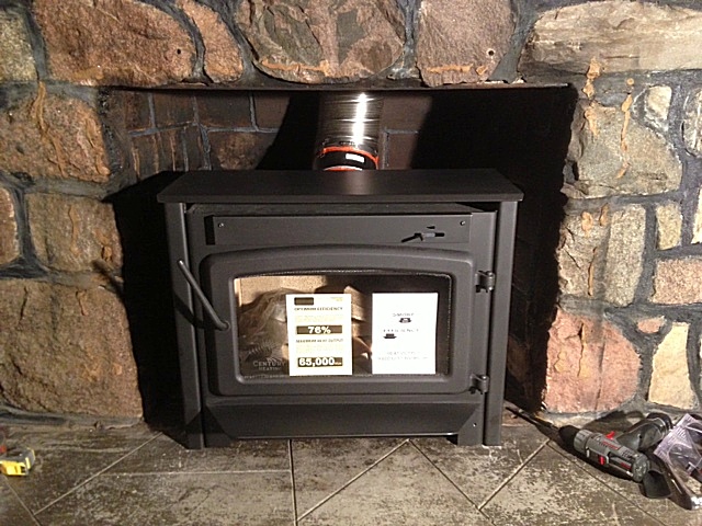 [Hearth.com] Stove Insert Installation (PIC HEAVY) CW2500, How to install