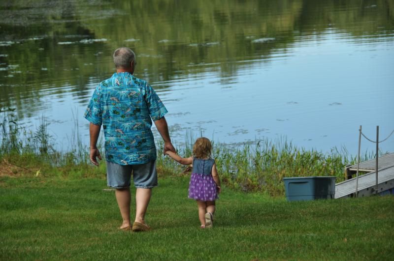 Took my grand daughter to the lake today.